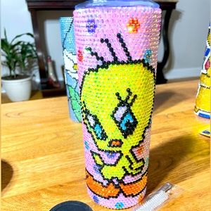 TWEETY 20 Oz RHINESTONE TUMBLER